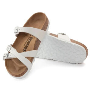 Birkenstock Women's White Leather Franca Sandal. EU36/37-US 5/6